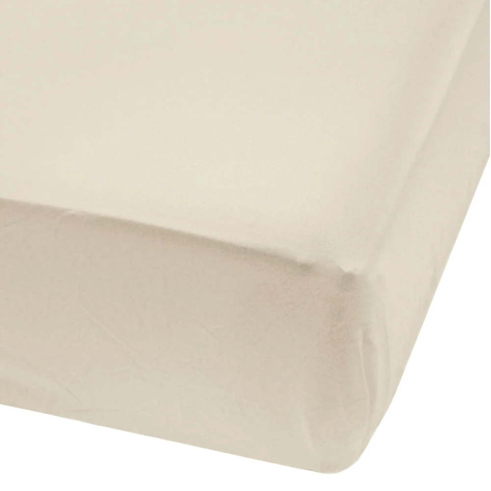 Crib Fitted Sheet - Taupe