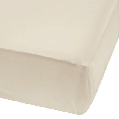 Crib Fitted Sheet - Taupe