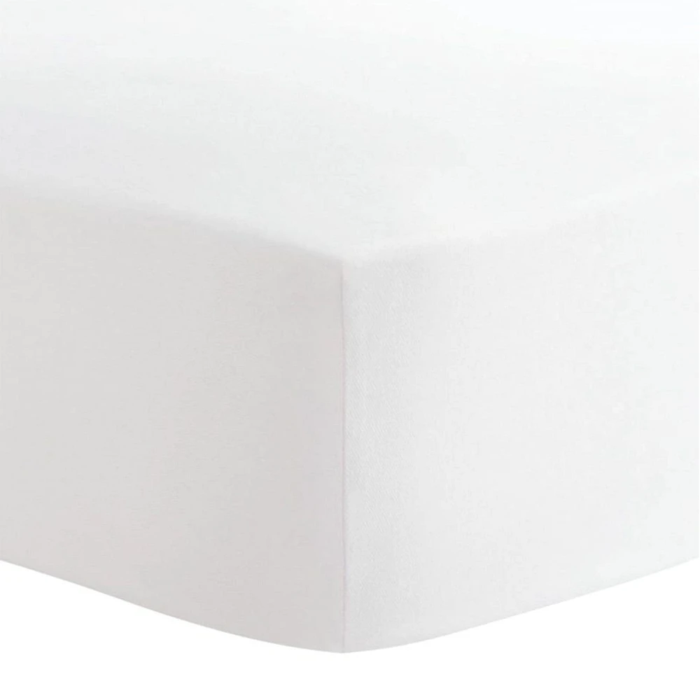 Crib Flat Sheet - White
