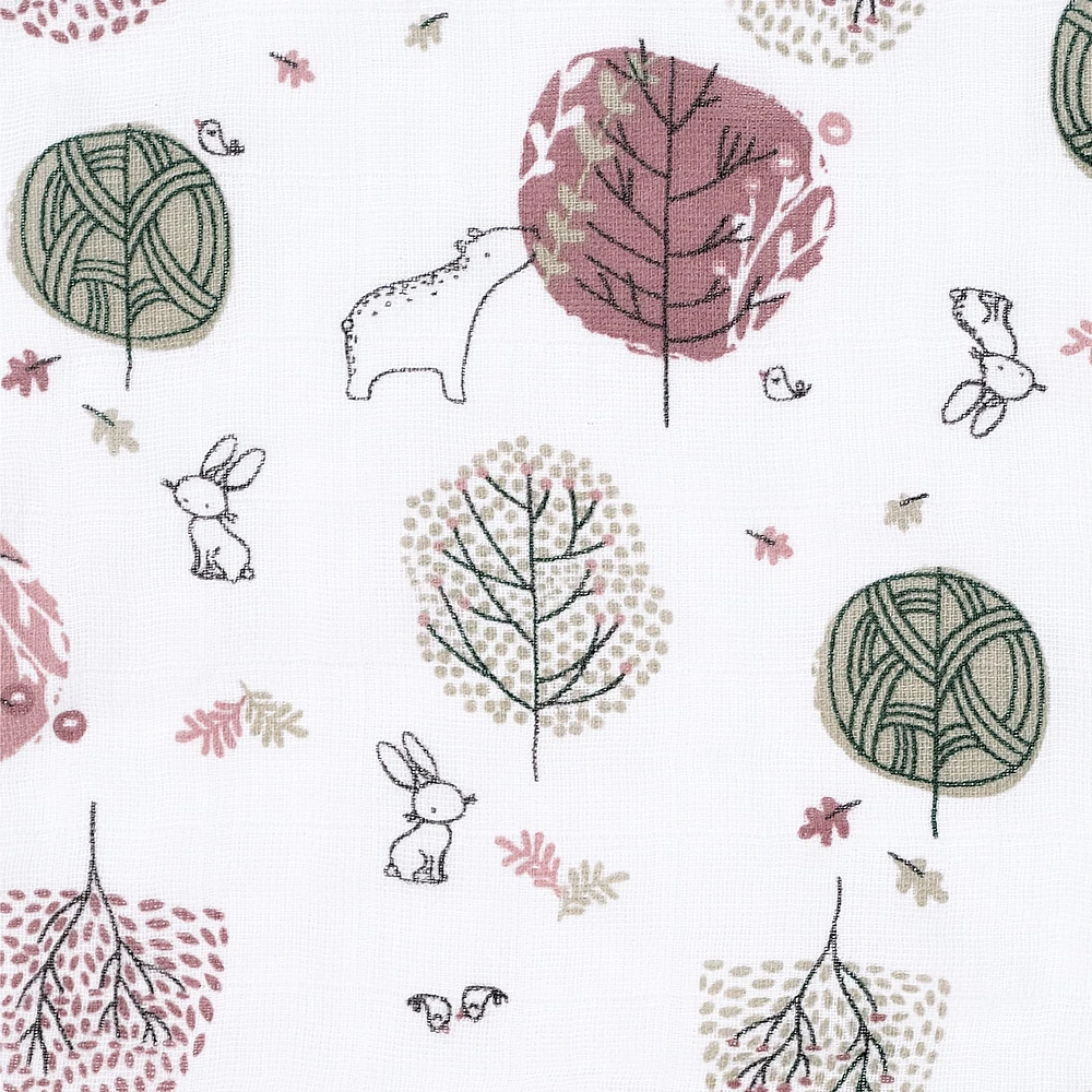Muslin Swaddle Blanket - Forest