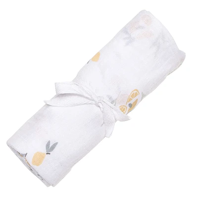 Muslin Swaddle Blanket - Lemons