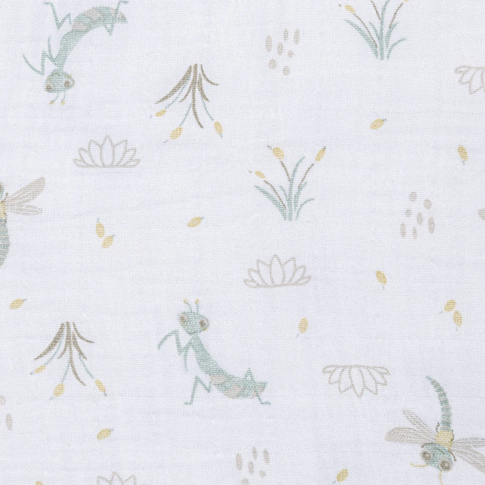 Muslin Swaddle Blanket - Insects