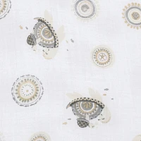 Muslin Swaddle Blanket -Turtles