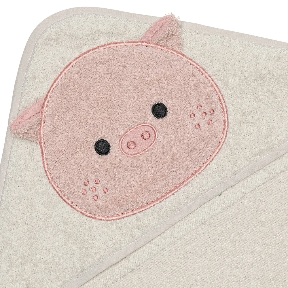 Hooded Towel-Pig