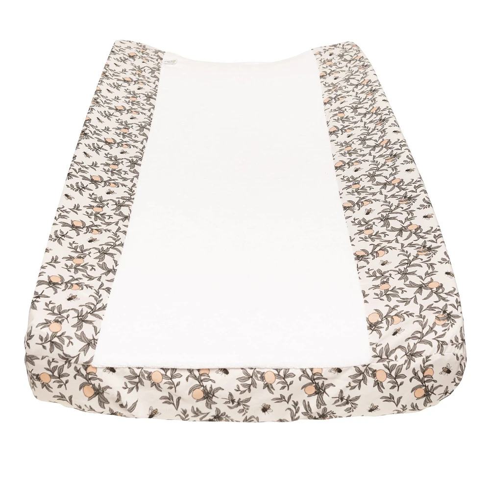 Muslin Changing Pad Cover - Bees by Solange Pilote