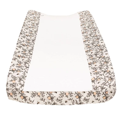 Muslin Changing Pad Cover - Bees by Solange Pilote