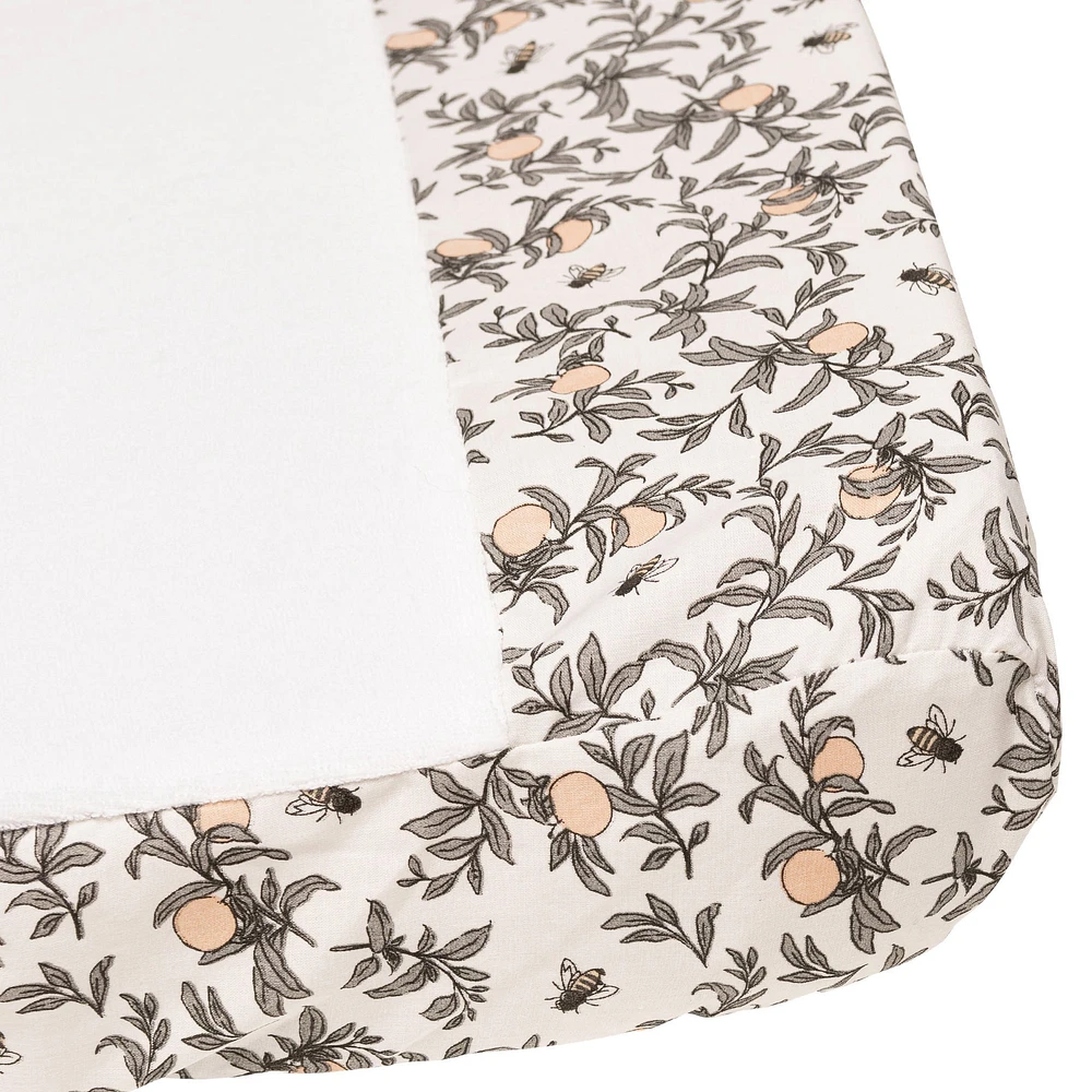 Muslin Changing Pad Cover - Bees by Solange Pilote