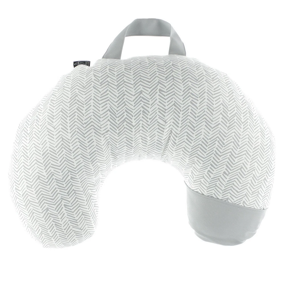 Coussin d'Allaitement - Zig Zag Gris