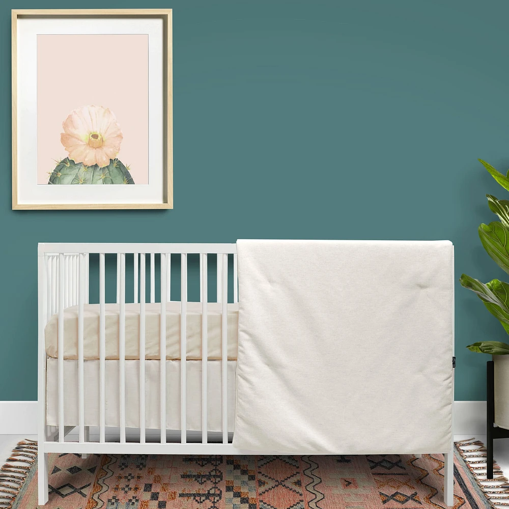 Literie 3 Morceaux - Beige Aspect Lin
