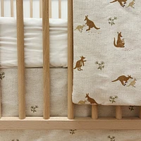 Exclusive 3-Piece Crib Bedding - Kangaroo CHU Sainte-Justine Foundation