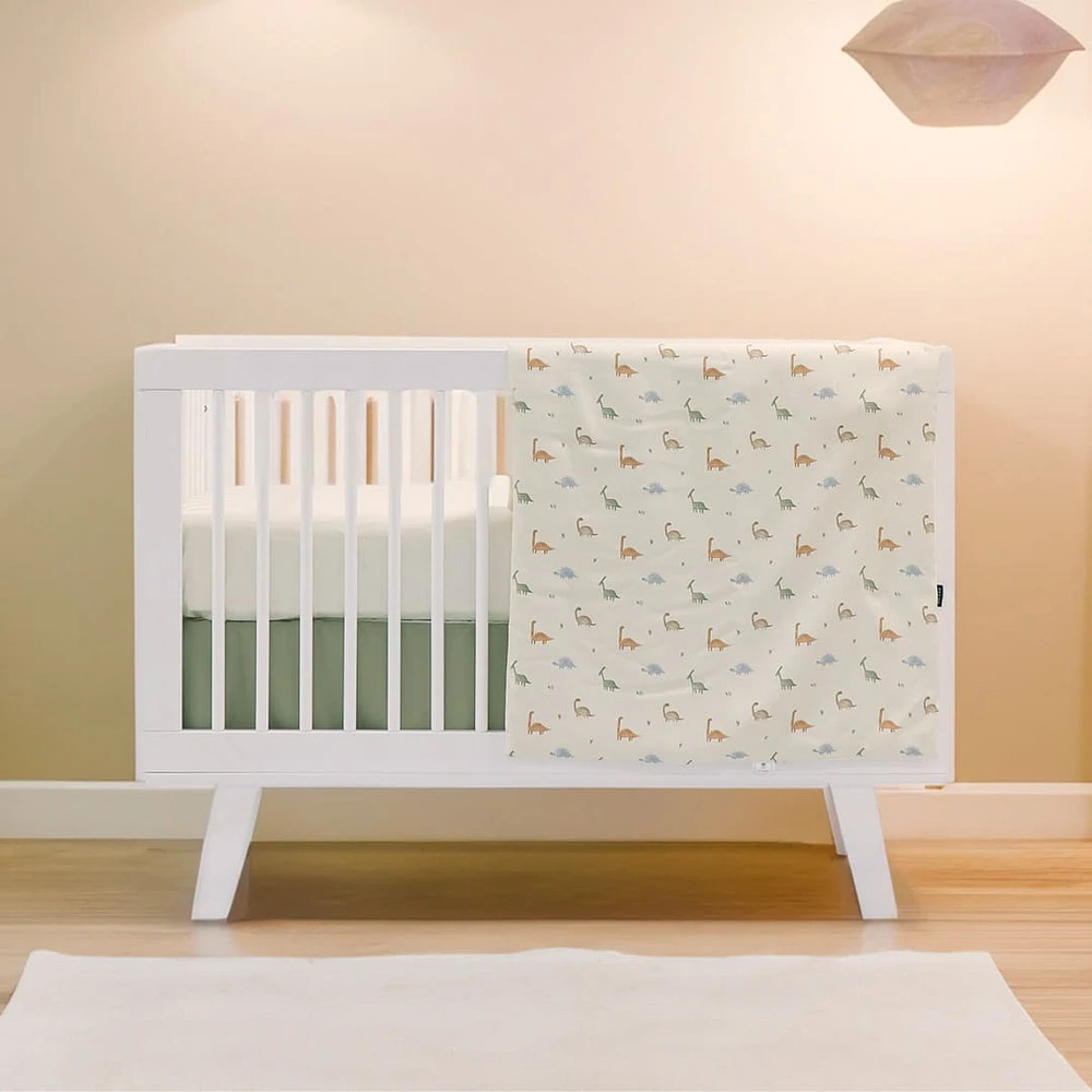 3-Piece Crib Bedding Set - Dinosaurs