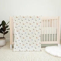 3-Piece Crib Bedding Set - Dinosaurs