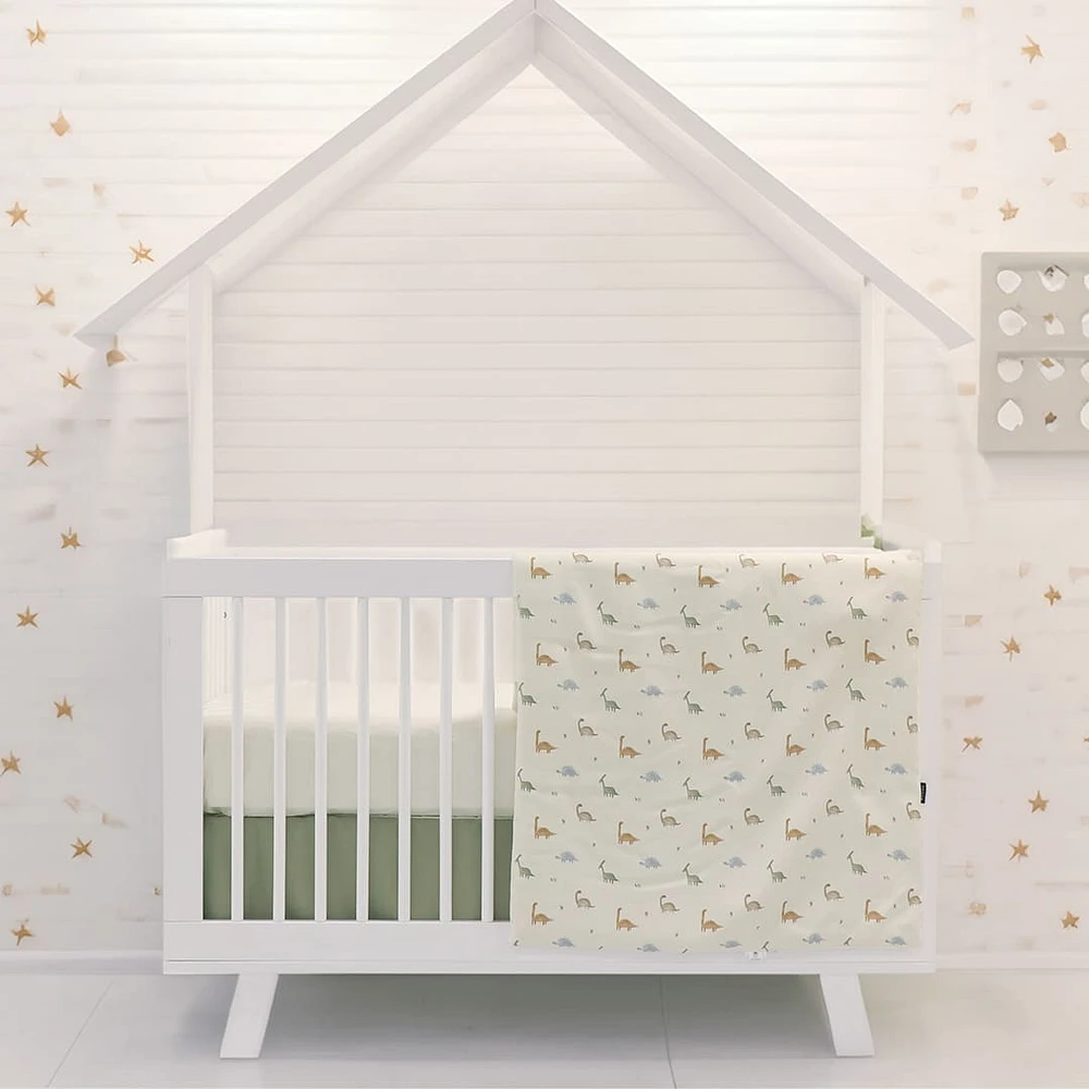 3-Piece Crib Bedding Set - Dinosaurs