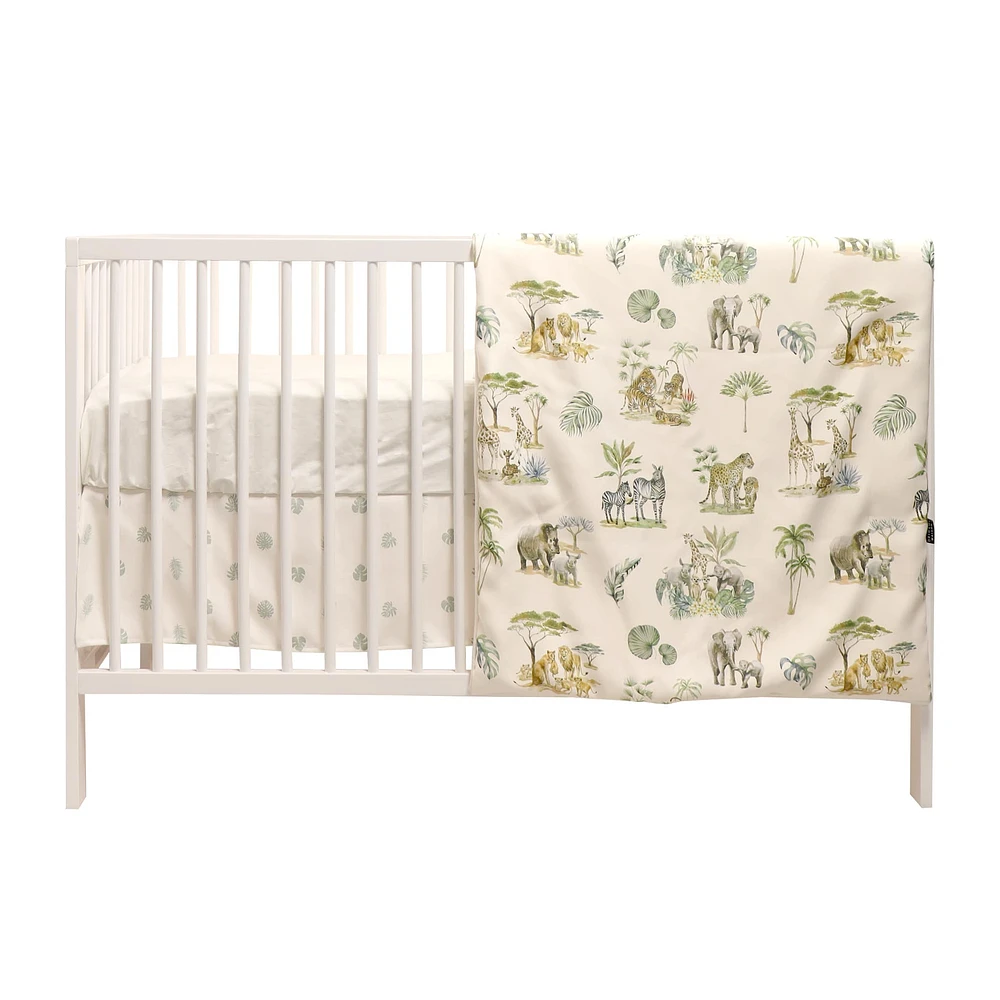 3-Piece Crib Bedding Set - Savannah
