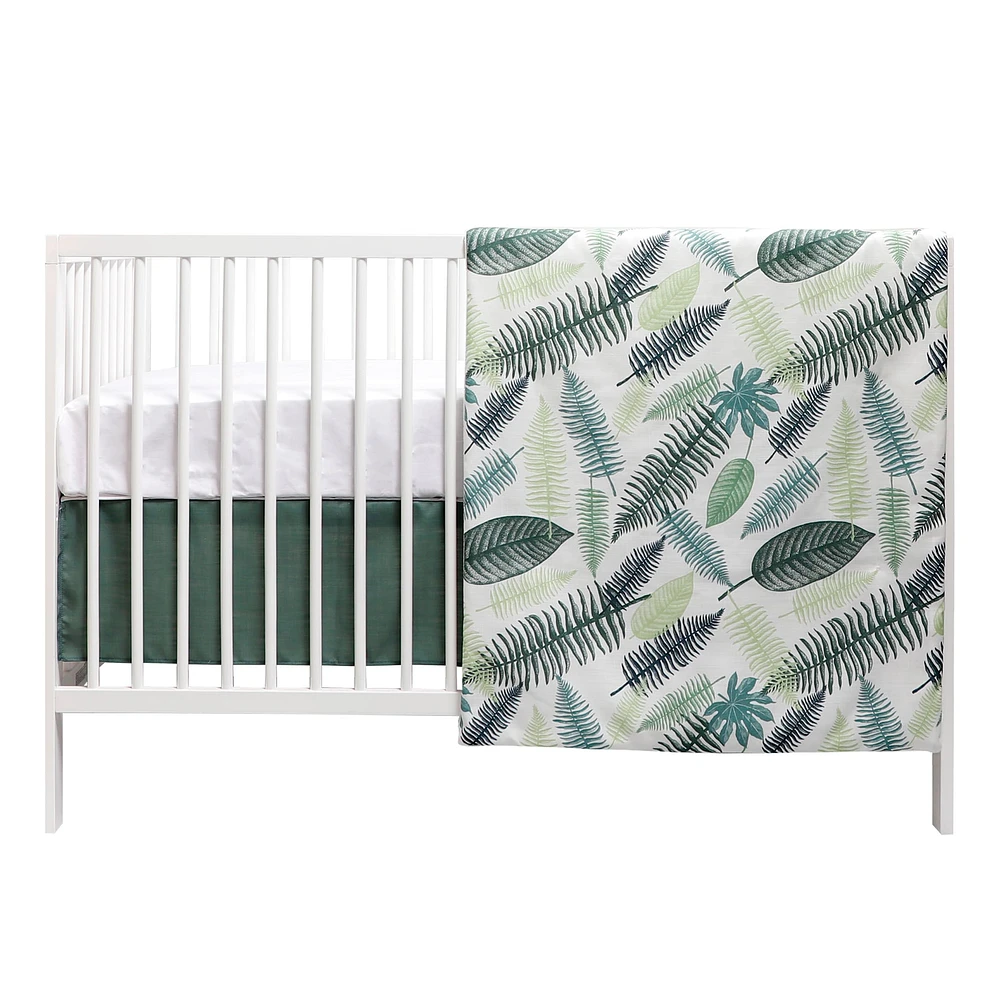 3-Piece Crib Bedding Set - Tropical