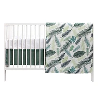 3-Piece Crib Bedding Set - Tropical