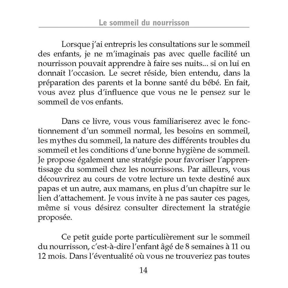 Le Sommeil du Nourisson - 2e Édition - Brigitte Langevin
