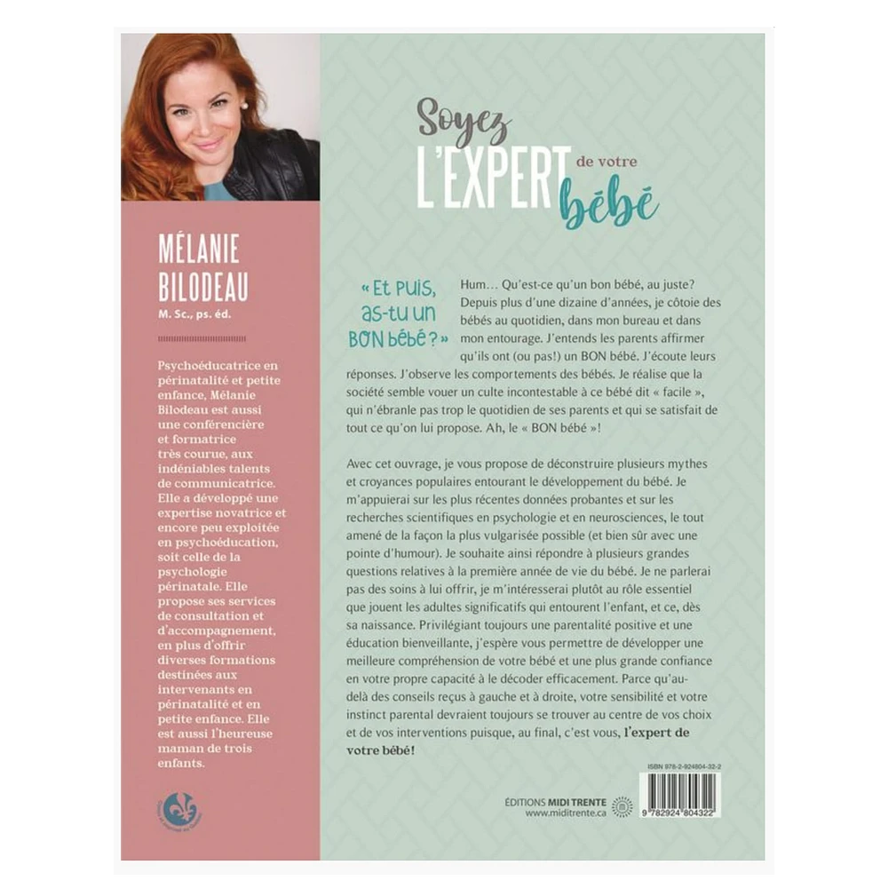 Soyez L'Expert de votre Bébé - Mélanie Bilodeau