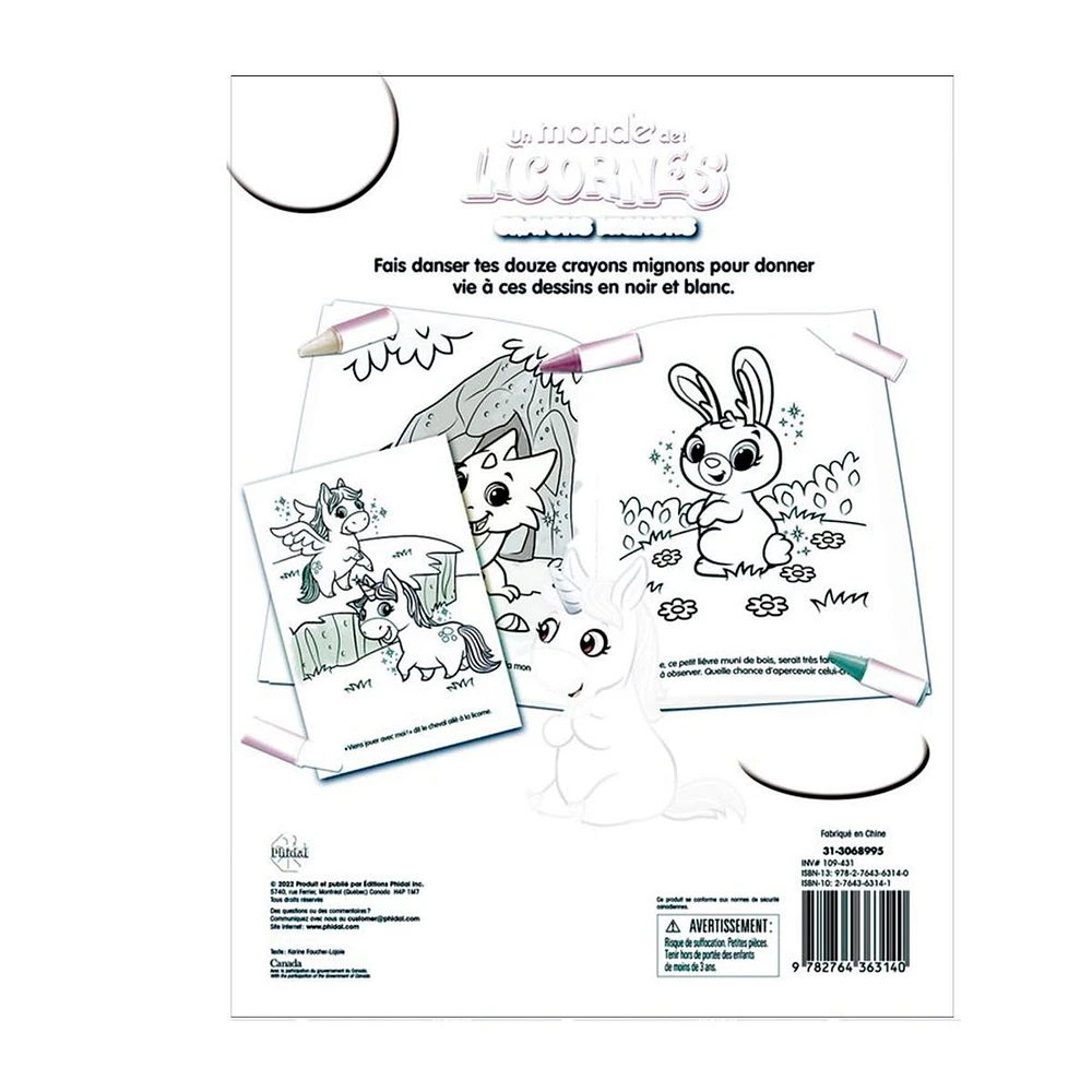 Un monde de licornes - Crayons Mignons
