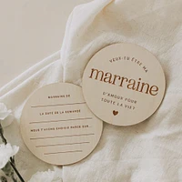 Pastilles en Bois - Marraine