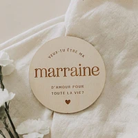 Pastilles en Bois - Marraine