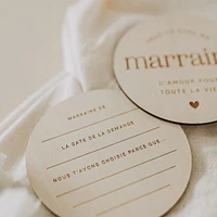 Pastilles en Bois - Marraine