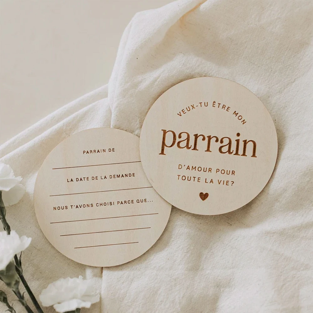 Pastilles en Bois - Parrain