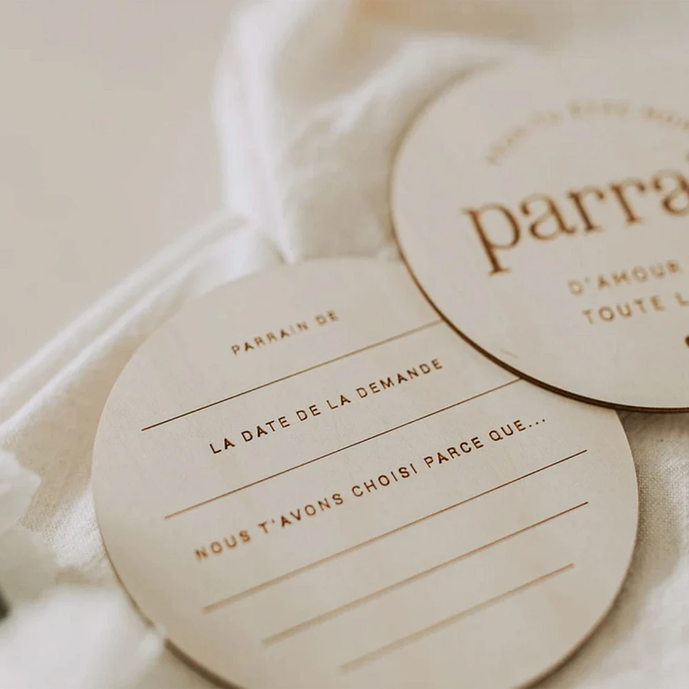 Pastilles en Bois - Parrain 