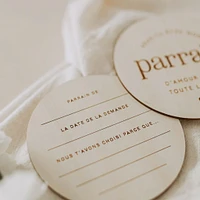 Pastilles en Bois - Parrain 