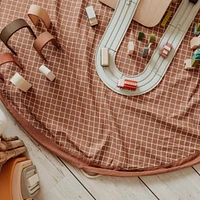 Organic Grid Brown Storage Bag