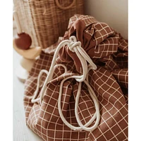 Organic Grid Brown Storage Bag