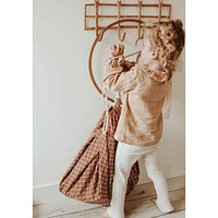 Organic Grid Brown Storage Bag