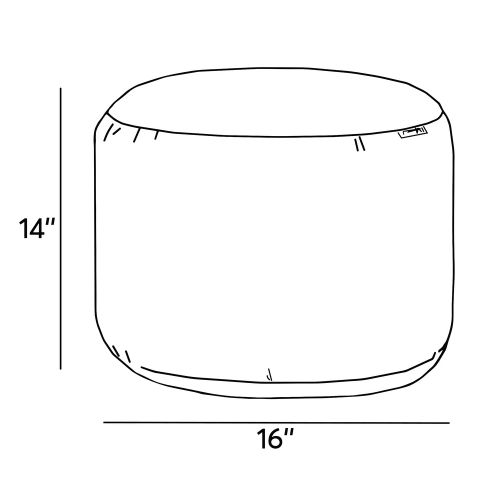 Round Ottoman And Footrest-Ter