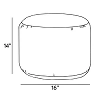 Round Ottoman And Footrest-Ter