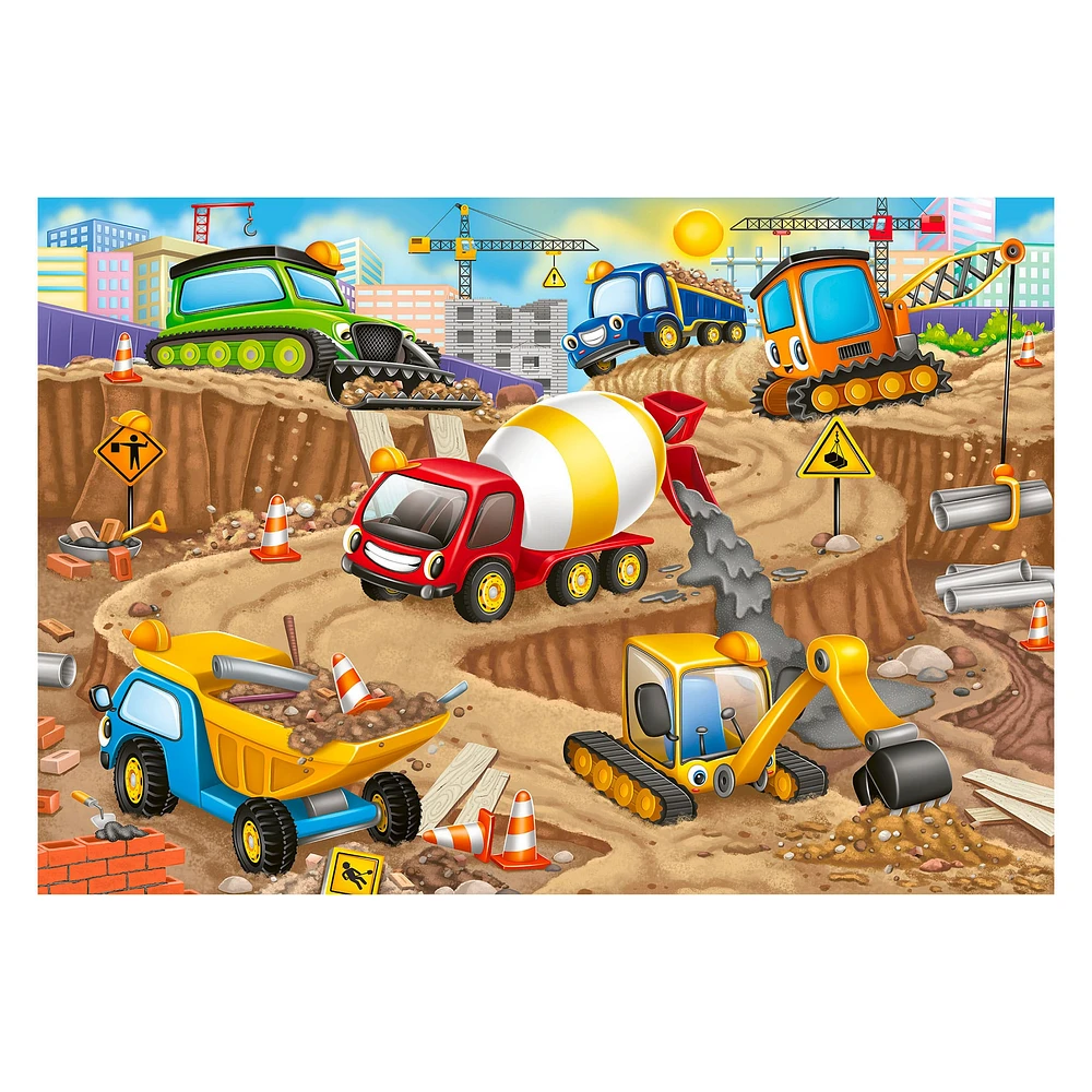 Casse-Tête de Plancher Géant - Camions