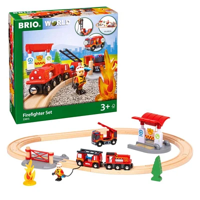 Rescue Firefighter Set - 18-Piece Train Toy