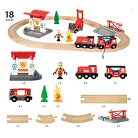 Rescue Firefighter Set - 18-Piece Train Toy