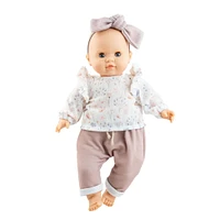 Poupée Los Manus - Lola Avec Blouse Fleurie, Pantalon Et Boucle