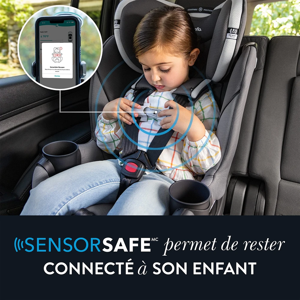 Siège d’Auto 2-en-1 Rotatif Slim Revolve 360 GOLD avec SensorSafe - Noir