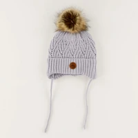 Pompom Knit Beanie 2-14y