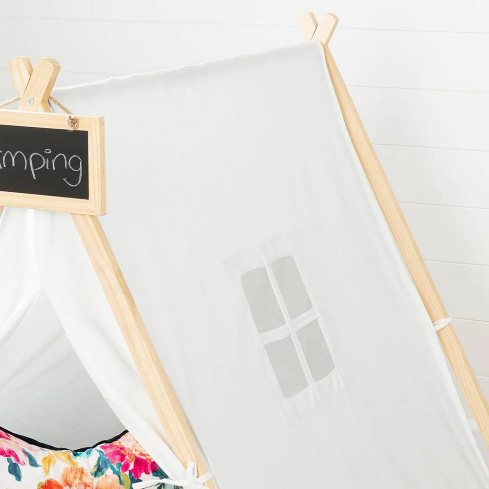 Sweedi Organic Cotton and Pine Play Tent with Chalkboard