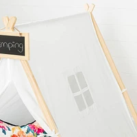 Sweedi Organic Cotton and Pine Play Tent with Chalkboard