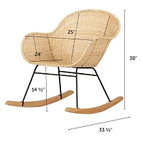 Chaise Berçante Balka - Rotin