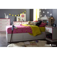 Logik Twin bed with 3 Drawers - White