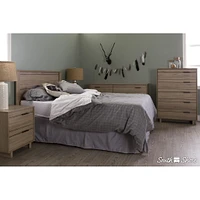 Tete de Lit Double Chêne Rustique