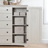Door Chest with 5 Drawers - Avilla Winter Oak