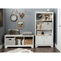 Cubby Storage Bench - Vito Pure White