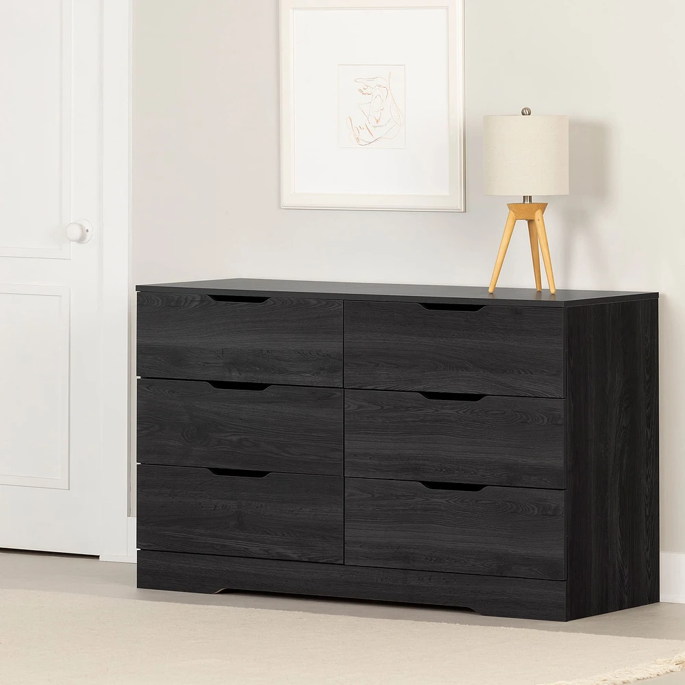 6-Drawer Double Dresser - Holland Gray Oak