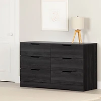 6-Drawer Double Dresser - Holland Gray Oak