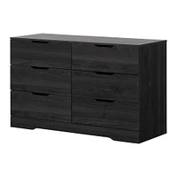 6-Drawer Double Dresser - Holland Gray Oak
